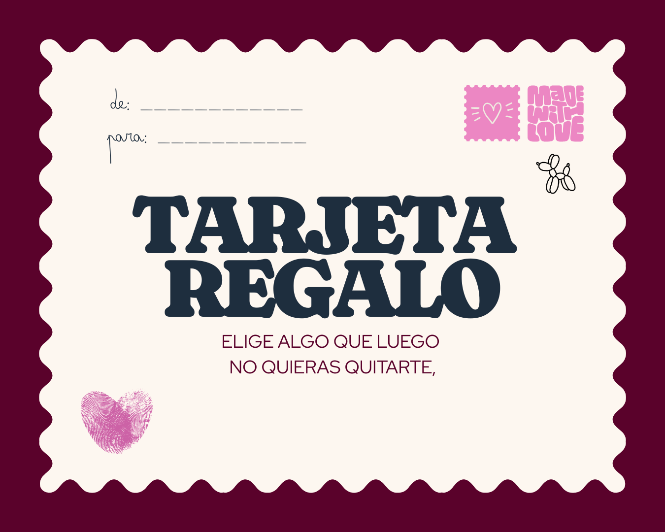 Tarjeta de regalo Rommebrand